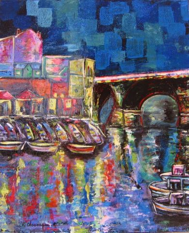 le vallon des Auffes - Peinture - roseline chouraqui le vallon des Auffes - Peinture - roseline chouraqui