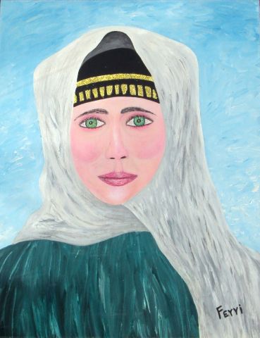IRAQ WOMEN - Peinture - FERRI GIUSEPPE
