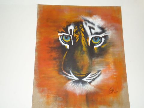 L'artiste sandra PIERRE - le tigre