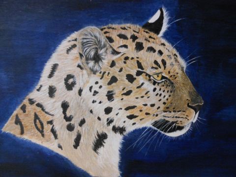 léopard - Peinture - Chabs