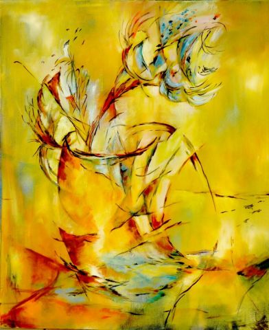 Peinture : bouquet - janine chetivet Peinture : bouquet - janine chetivet