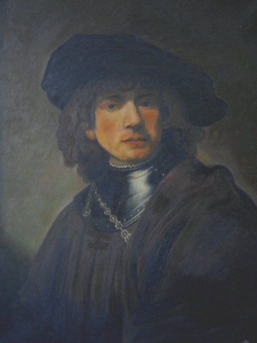 Autoportrait de Rembrandt  - Peinture - Igmans