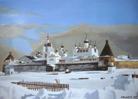 Monastère des Solovkis - Peinture - Feo
