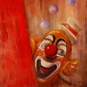 Peinture de Felix: LE CLOWN