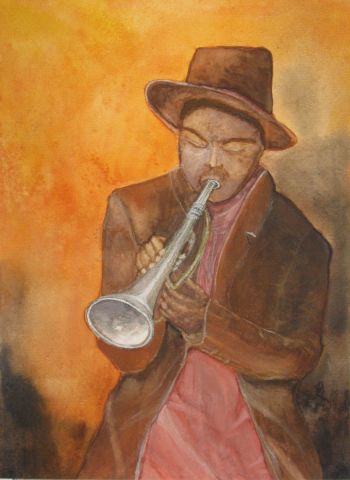 Jazzman - Peinture - Lizzie