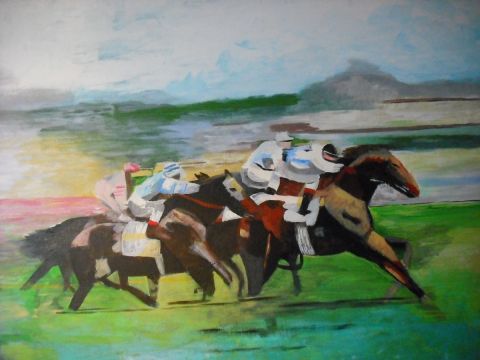 vitesse - Peinture - Genevieve desthuilliers vitesse - Peinture - Genevieve desthuilliers