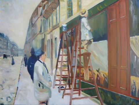 Les peintres en bâtiment - Peinture - Catherine Brunet