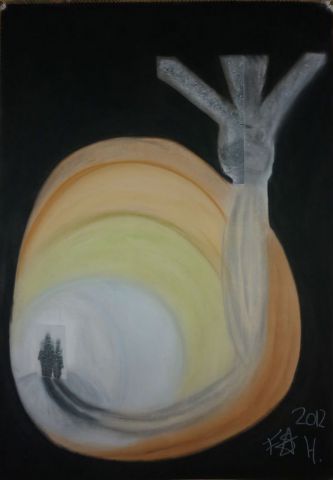 L'escargot - Peinture - Sandra Fromont L'escargot - Peinture - Sandra Fromont