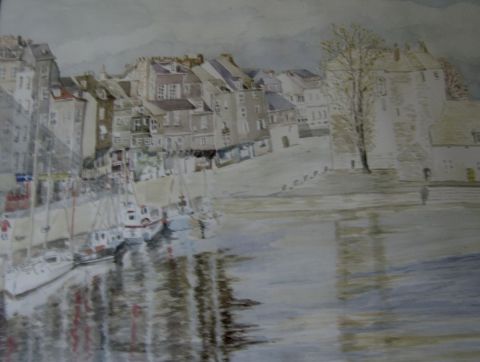 novembre à Honfleur - Peinture - MARIE-THERESE VION novembre à Honfleur - Peinture - MARIE-THERESE VION