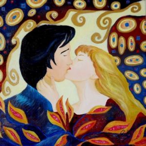 Peinture de Paoli: Le baiser