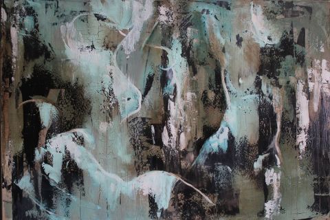 cascade - Peinture - anthony soulie
