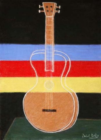 la guitar - Peinture - dalypaul