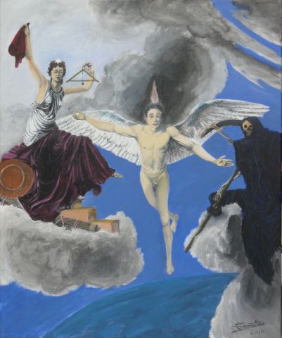 L'ange de la liberté de Regnault - Peinture - Sthimo