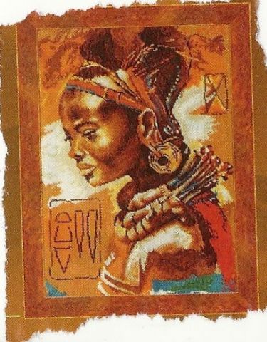 jeune malienne - Peinture - MILCO