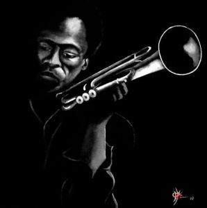 Peinture de Marc PARMENTIER: Miles Davis