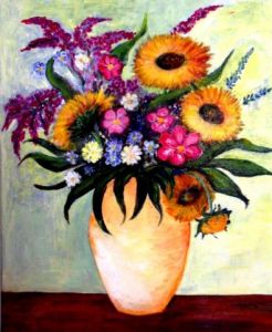 Voir cette oeuvre de Paoli: le bouquet aux tournesols