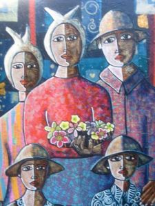 Peinture de ANTOINE MELLADO: La sainte famille.