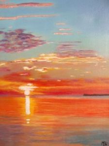 Voir cette oeuvre de DANIELE MORGANTI: le soleil se levait sur la mer