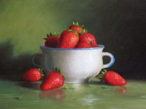 Peinture de BENOIT QUESNEL: fraises
