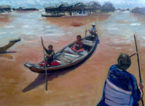 L'artiste PHILIPPE ARLAUD - rencontre sur le mécong