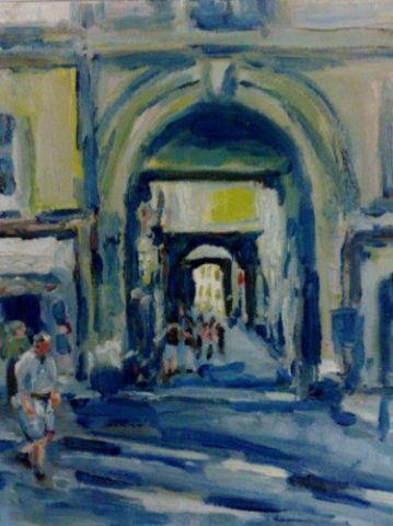 Le passage Agard à Aix en Provence - Peinture - PHILIPPE ARLAUD Le passage Agard à Aix en Provence - Peinture - PHILIPPE ARLAUD
