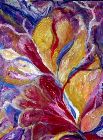 L'artiste Paoli - Abstrait floral