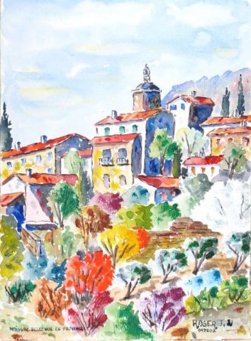 Moissac-Bellevue en Provence - Peinture - ROGER J Moissac-Bellevue en Provence - Peinture - ROGER J