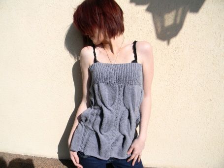 Top ardent fait main - Art textile - jetricote Top ardent fait main - Art textile - jetricote