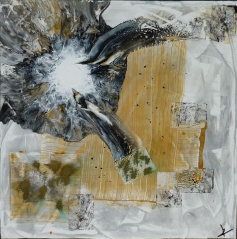 231 Numérisé Argent  - Peinture - Laurence Soignon - Atelier Art  Heart
