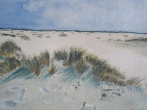 L'artiste DANIELE MORGANTI - dunes sur la côte belge