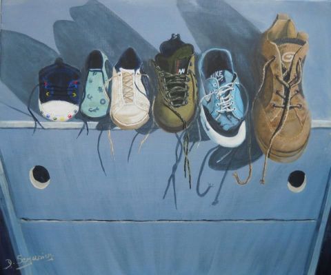 La Marche Du Temp - Peinture - dominique serusier La Marche Du Temp - Peinture - dominique serusier