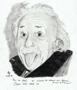 Dessin de Emde: Albert Einstein