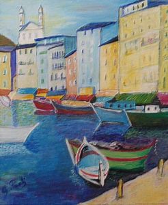 Peinture de Paoli: Bastia, le vieux port