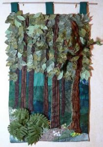 Art_textile de Laure VERGNE: En Forêt