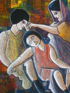 Peinture de ANTOINE MELLADO: Les deux amis