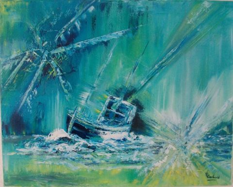 Emeraude tropicale - Peinture - valerie CROCHARD Emeraude tropicale - Peinture - valerie CROCHARD