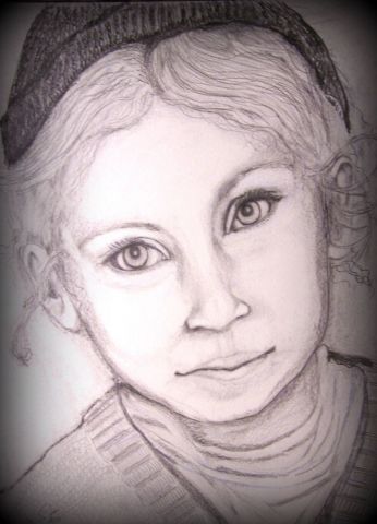 L'artiste Momaur - jeune fille au bonnet sombre