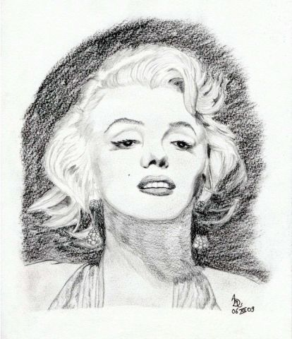 Marilyn Monroe - Dessin - Emde
