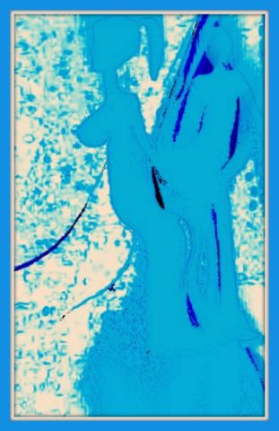 L'Amante à l'Aura bleue - Art numerique - Momaur