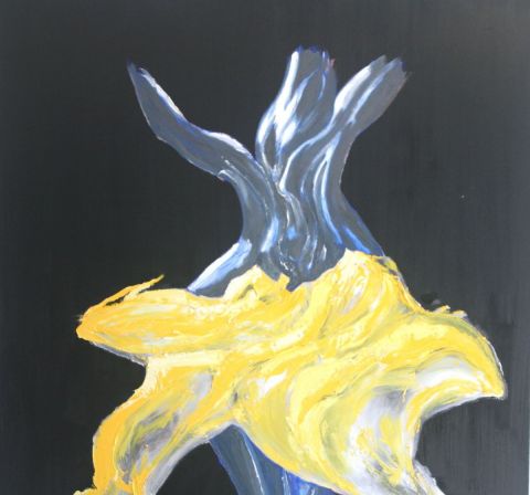 blue yellow - Peinture - FABRICE FLAMAND