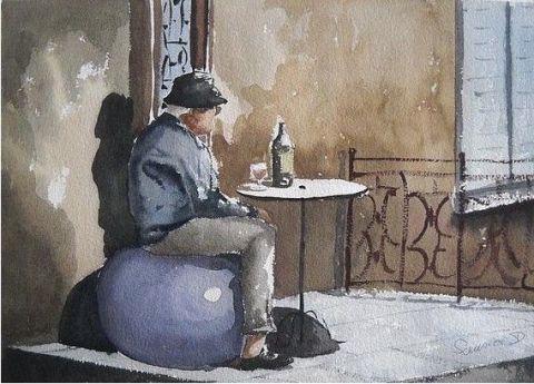 Un Petit Ballon - Peinture - dominique serusier Un Petit Ballon - Peinture - dominique serusier