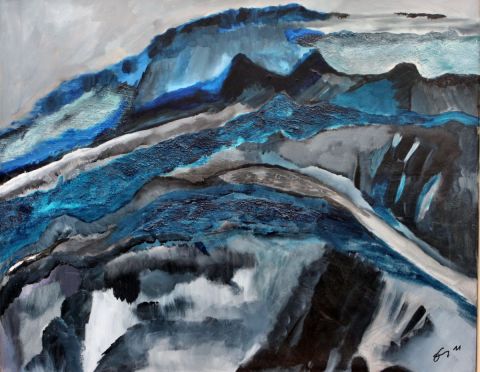 L'artiste Albert Enz - Les glaciers mourants