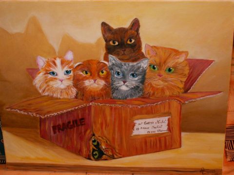 L'artiste Paule Coutelier - Colis des chats