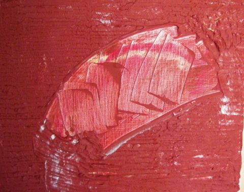 Relief rouge - Peinture - Geritzen