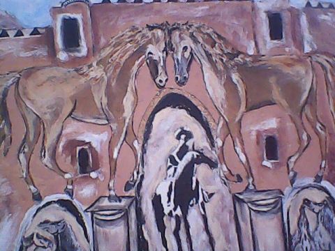L'artiste mehdi belabyad - château des chevaux