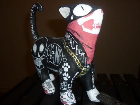 il gato negro - Sculpture - freshoner tsb