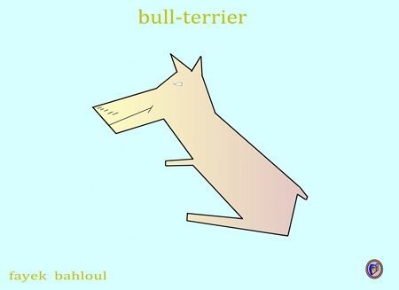 bull terrier - Art numerique - eagles59
