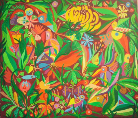 Jungle 2 - Peinture - Mimi Revencu