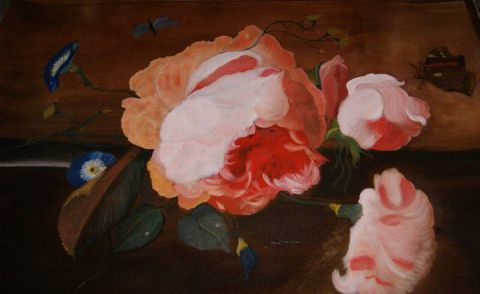 Belle Rose - Peinture - Irene de Castel