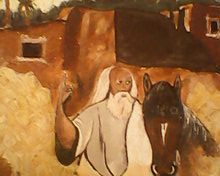 Voir le détail de cette oeuvre: le cheval,le cavalier et  le palmier